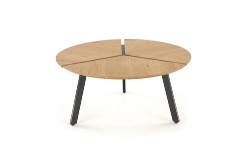 Stolik kawowy Louza czarny/ dąb złoty