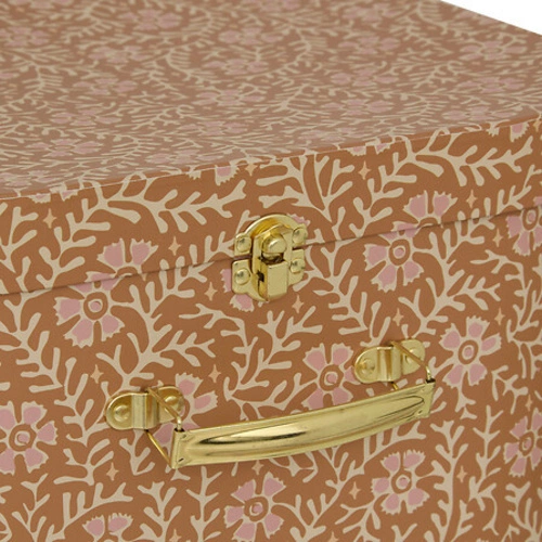 Zestaw 3 pudełek dekoracyjnych Bella kartonowe kolorowe do pokoju dziecięcego