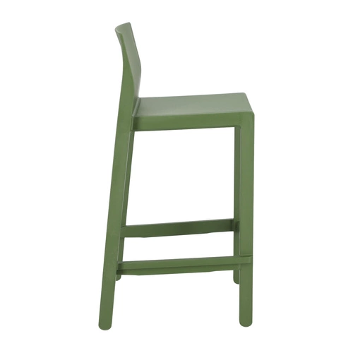 Hoker Kate zielony 65 cm z oparciem nowoczesny do kuchni i ogrodu SCAB Design