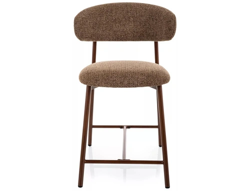 Hoker Pasco tapicerowany cappuccino z oparciem do kuchni 61 cm