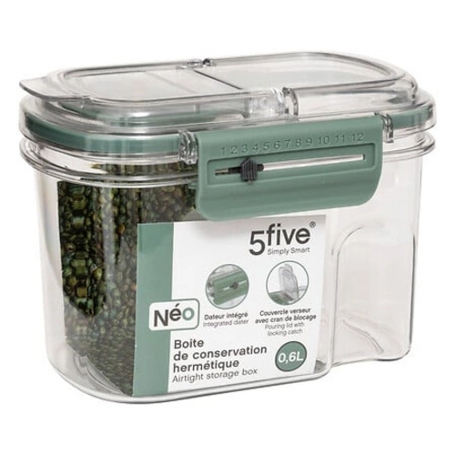 Pudełko hermetyczne Neo zielone proste    0,6L