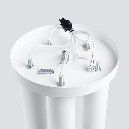 Plafon sufitowy nowoczesny biały LAGOS 5P SOLLUX do salonu, sypialni i przedpokoju