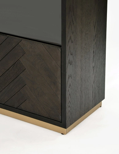 Witryna Arbitre czarna/złota