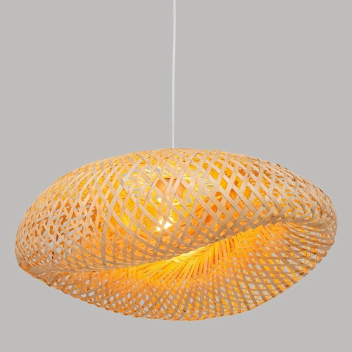Lampa sufitowa bambusowa Beddy Atmosphera boho do salonu i jadalni nad stół 51 cm