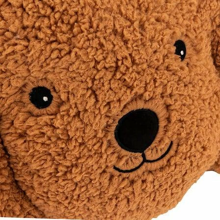 Poduszka dekoracyjna dla dziecka Scott Atmosphera bouclé brązowa do pokoju dziecięcego