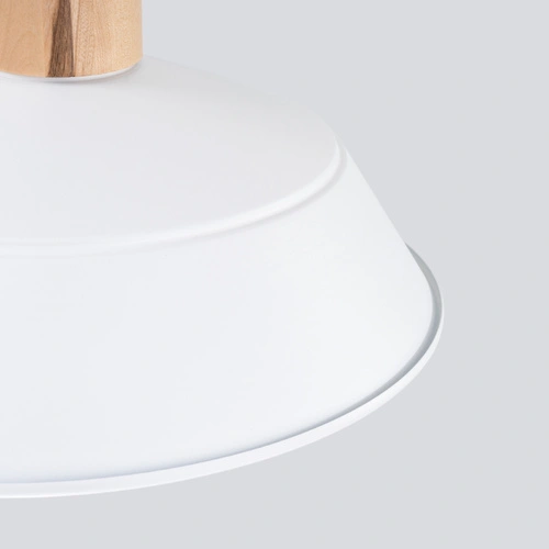 Lampa wisząca FANO biała skandynawska do salonu i jadalni stalowa 34 cm SOLLUX LIGHTING