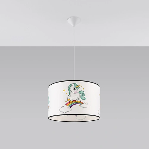 Lampa wisząca UNICORN 40 nowoczesna do pokoju dziecięcego jednorożec 40 cm SOLLUX