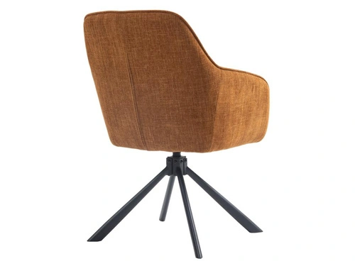 Krzesło obrotowe Avola do jadalni tapicerowane z podłokietnikami