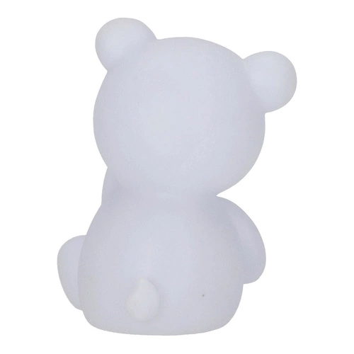 Lampka nocna Teddy Bear szara Atmosphera nowoczesna na baterie do pokoju dziecka 14 cm