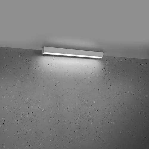 Plafon sufitowy LED Pinne 67 cm biały nowoczesny do kuchni, salonu lub przedpokoju