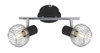 Lampa sufitowa Oslo listwa 2x40W E14  czarny/chrom