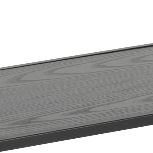 Regał metalowy Seaford V czarny industrialny na książki i dekoracje do salonu Actona 114 cm