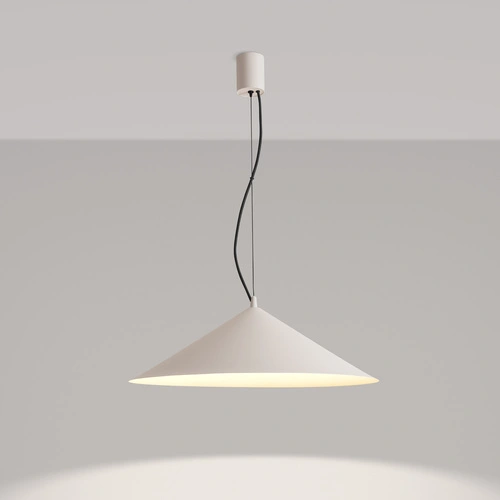 Lampa wisząca FINT LED beżowa nowoczesna do salonu regulowana