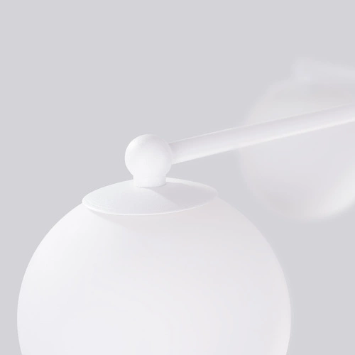 Żyrandol sufitowy ASTRAL 3 biała kula minimalistyczna do salonu i sypialni 62 cm