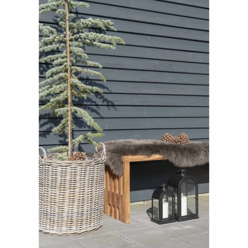 Zestaw 2 koszy dekoracyjnych Indo rattan boho do salonu i na taras House Nordic