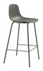 Hoker Whitby oliwkowy z oparciem nowoczesny do kuchni i wyspy 67 cm UNIQUE