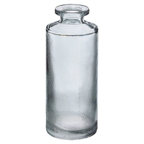 Zestaw trzech szklanych wazoników Atmosphera niebieski nowoczesny dekoracyjny na kwiaty