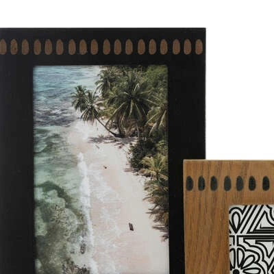 Multiramka na 9 zdjęć Paula Atmosphera czarna nowoczesna ramka na ścianę MDF 10x15 18x13