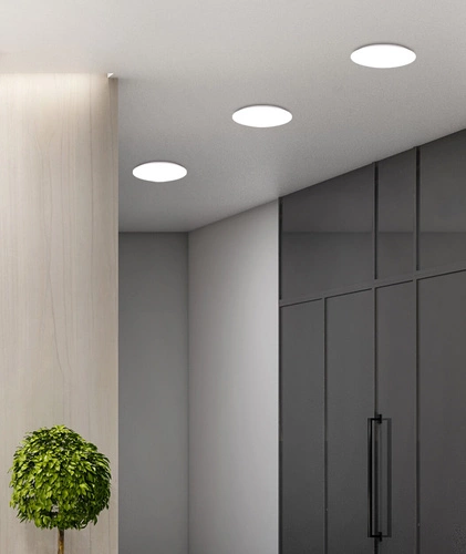 Plafon sufitowy LED Mega 23 cm biały nowoczesny do salonu kuchni sypialni CANDELLUX