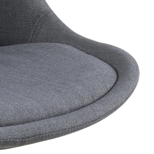 Krzesło tapicerowane Dima Actona szare skandynawskie do jadalni i salonu na drewnianych nogach