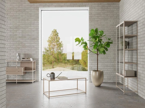 Seaford stolik kawowy prostokątny szary loftowy do salonu Actona