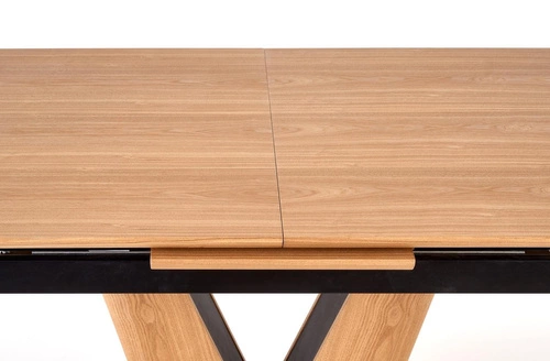 Stół rozkładany do jadalni Vumber dąb naturalny nowoczesny 160-200 cm Intesi