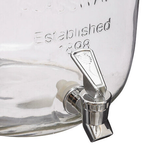 Szklany słój do napojów z kranikiem Yorkshire 8 l na przyjęcie nowoczesny 5five simply smart