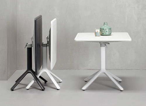 Stół składany Eco SCAB Design biały 70x70 cm nowoczesny do kuchni i ogrodu