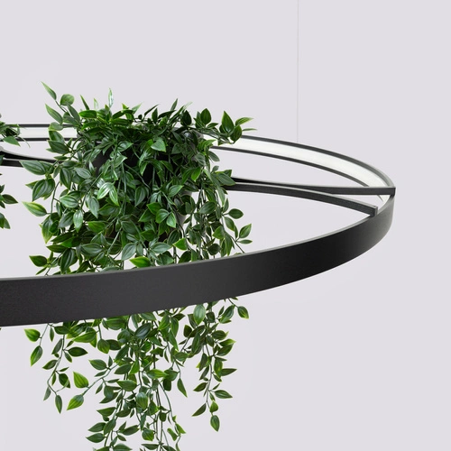 Żyrandol LED RIO BIO 110 czarny nowoczesny do salonu i jadalni aluminium Thoro