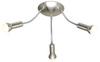 Lampa sufitowa Arc plafon 3x40W E14 satyna nikiel