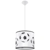 Lampa wisząca FOOTBALL A 30 biało-czarna nowoczesna do pokoju dziecka z motywem piłki 30 cm
