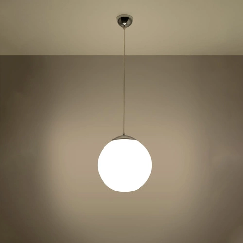 Lampa wisząca kula UGO 30 chrom nowoczesna szklana do salonu kuchni jadalni 
