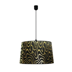 Nowoczesna lampa wisząca Tiger 40 czarno-złota do salonu i sypialni CANDELLUX