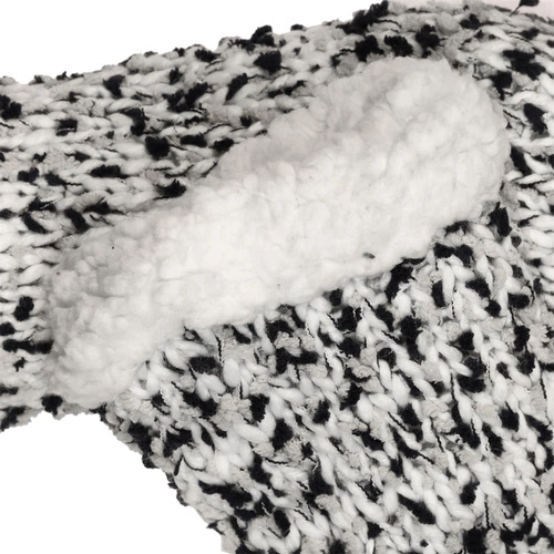 Intesi skarpetki sherpa nowoczesne ciepłe miękkie do domu uniwersalne białe lub czarne