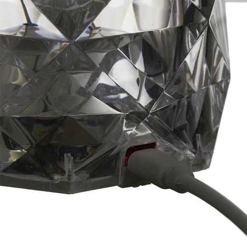 Lampka nocna LED Crystal Intesi glamour z pilotem 12 kolorów do sypialni i salonu 21,5 cm