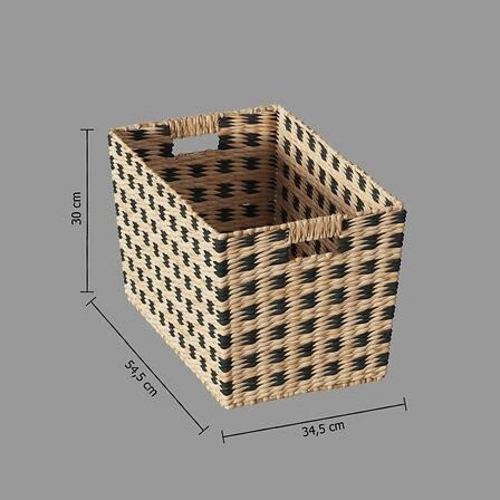 Duży kosz dekoracyjny Terre Inconnue boho do przechowywania 55x30x35 cm 5five