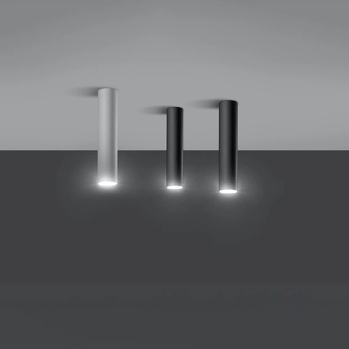 Plafon sufitowy biały nowoczesny metalowy Lagos 30 do salonu kuchni i sypialni Sollux