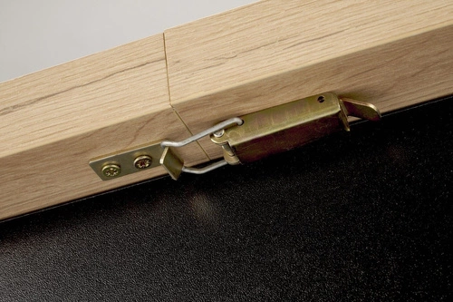 Stół rozkładany do jadalni Carsten dąb artisan czarne nogi nowoczesny 80/120-160 cm Intesi