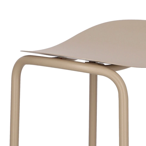 Hoker Trick szary metalowy nowoczesny bez oparcia do kuchni i ogrodu 65 cm SCAB Design