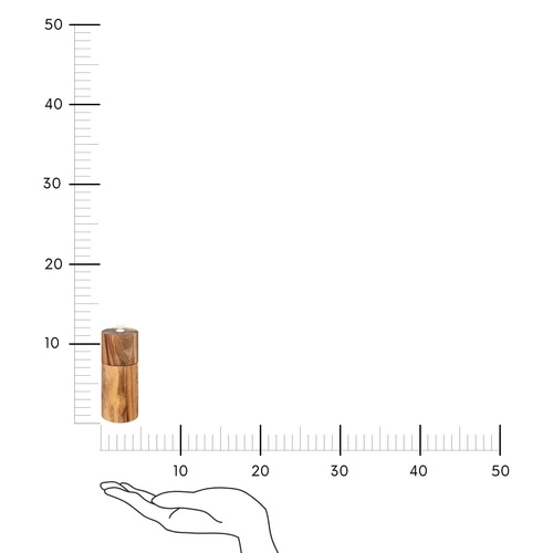 Młynek do soli i pieprzu ręczny Harmony 12,5 cm drewno akacjowe nowoczesny 5five