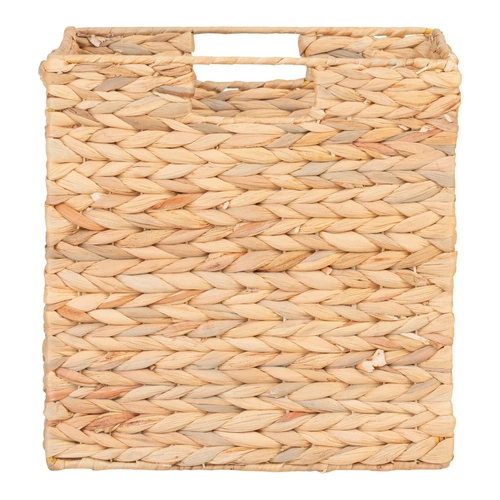 Kosz dekoracyjny Passo hiacynt wodny 30x30 boho do przechowywania w salonie