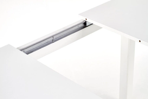 Stół rozkładany do jadalni Rocco Intesi biały nowoczesny 4-6 osobowy 118-158 cm