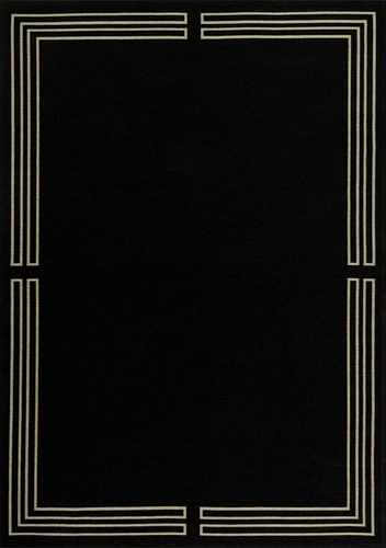 Dywan do salonu Royal Black 200x300 nowoczesny glamour art deco czarny łatwoczyszczący