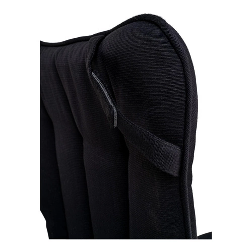 Poduszka na krzesło Cleveland czarna Intesi 45x51,5 elegancka do jadalni i salonu