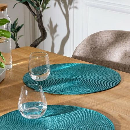 Szmaragdowa okrągła podkładka pod talerz 38 cm 5five simply smart do kuchni