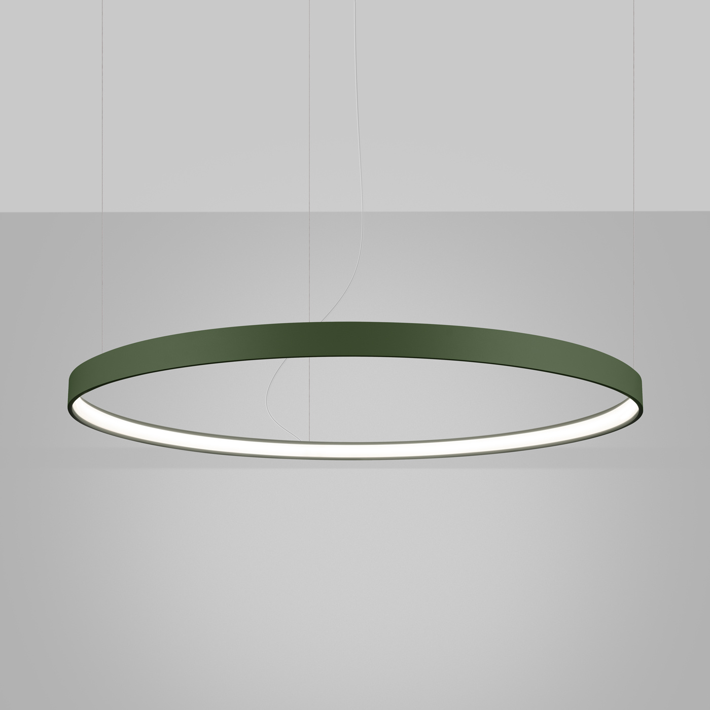 Żyrandol RIO 110 nowoczesny LED oliwkowy regulowany do salonu, kuchni lub nad stół