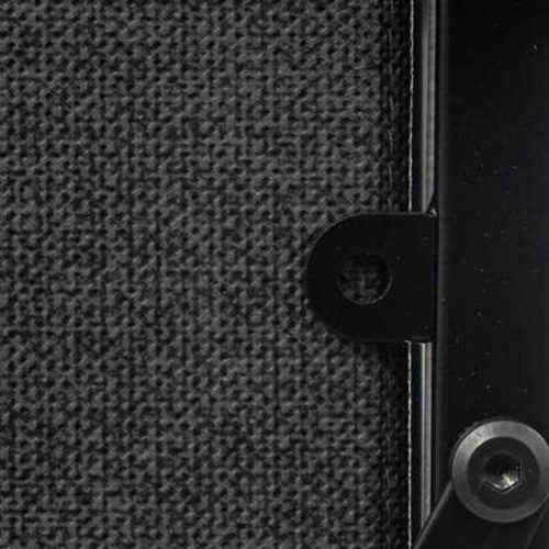 Komoda Tissa czarna nowoczesna z 5 szufladami na nóżkach 114 cm do salonu lub sypialni