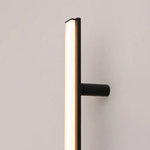 Kinkiet ścienny LED LAGOM 90 czarny nowoczesny aluminium do salonu i sypialni Thoro