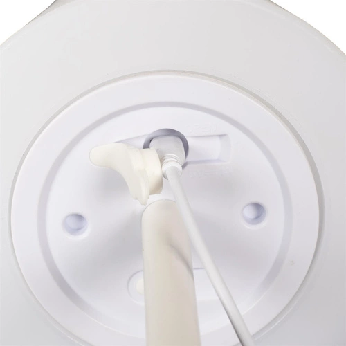 Intesi nowoczesna biała lampa stołowa LED USB bezprzewodowa do salonu i na taras