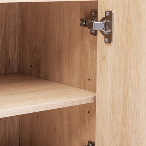 Szafka łazienkowa stojąca wąska Abana 30 cm naturalny dąb nowoczesna do małej łazienki 5five